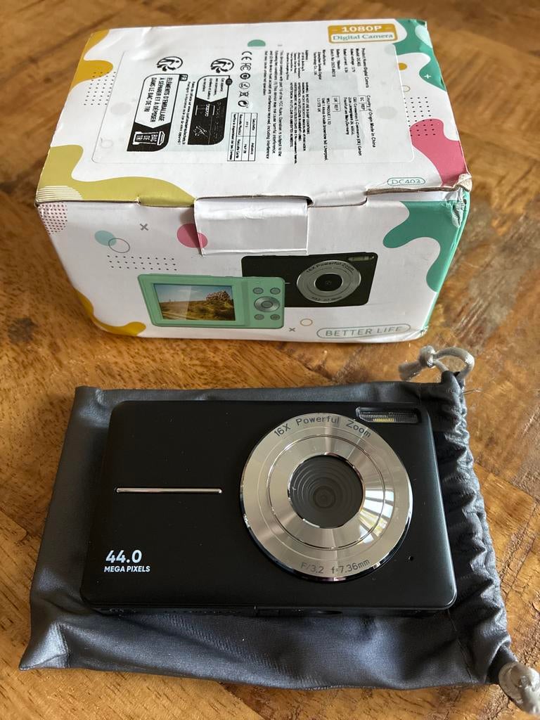 Compacte digitale camera 44.0 MP met 16x zoom, Audio, Tv en Foto, Fotocamera's Digitaal, Compact, Ophalen of Verzenden, Zo goed als nieuw