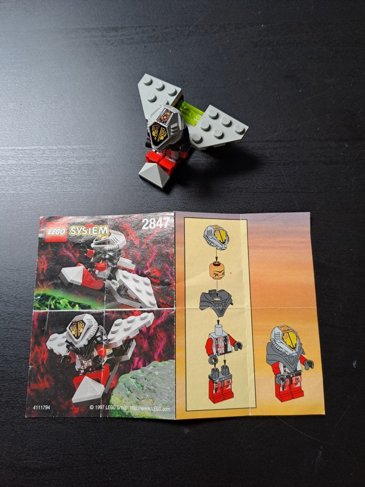 LEGO System 2847 - Flying Time Cruiser met minifiguur, Compleet, Lego, Ophalen of Verzenden, Zo goed als nieuw