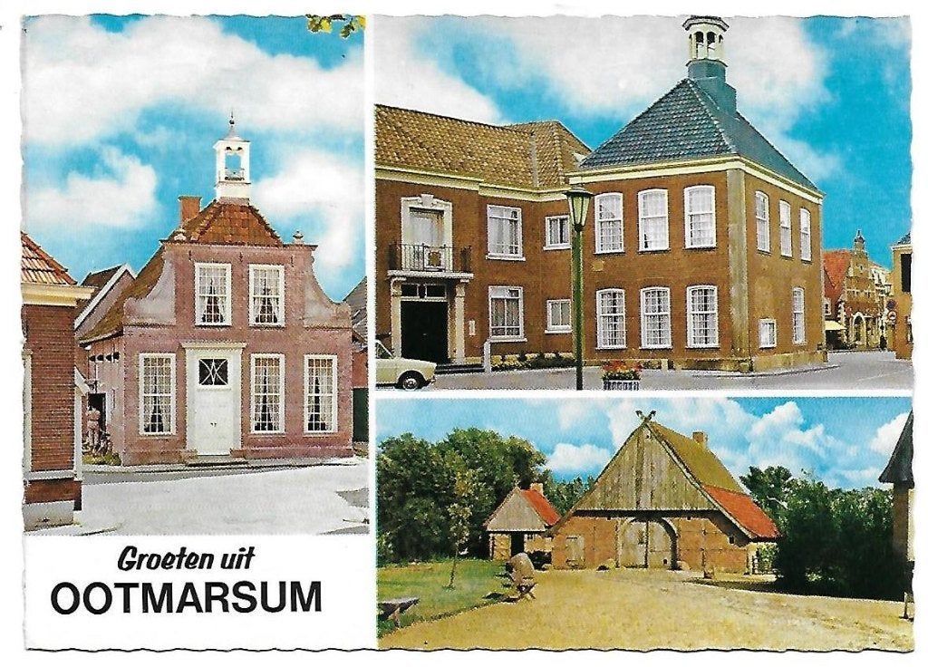 C51 gelopen ansichtkaart ootmarsum, Verzamelen, Ophalen of Verzenden, 1980 tot heden, Gelopen, Noord-Brabant