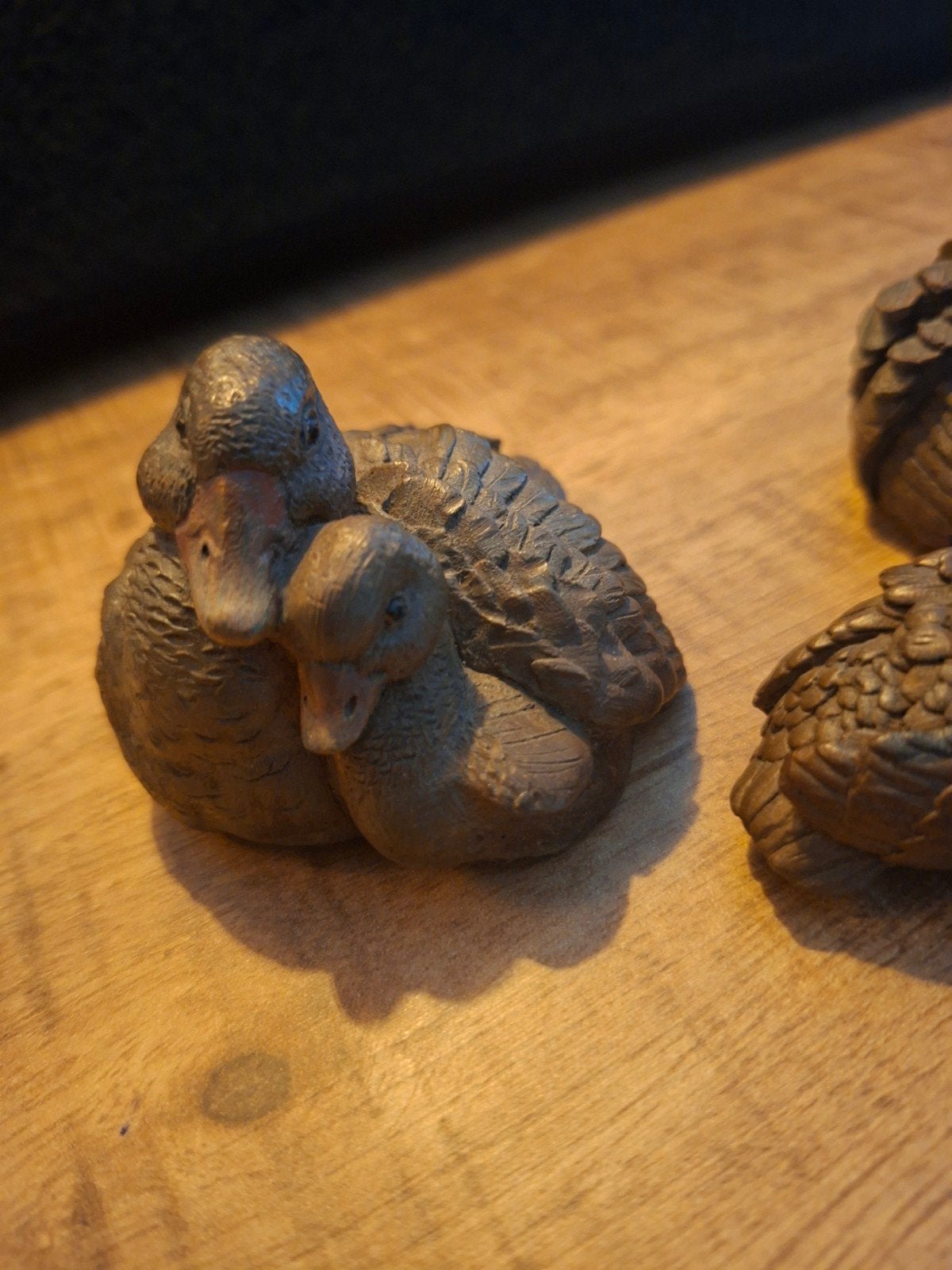 bijzondere set eendjes keramiek, voor de verzamelaar, Ophalen of Verzenden, Zo goed als nieuw, Dier