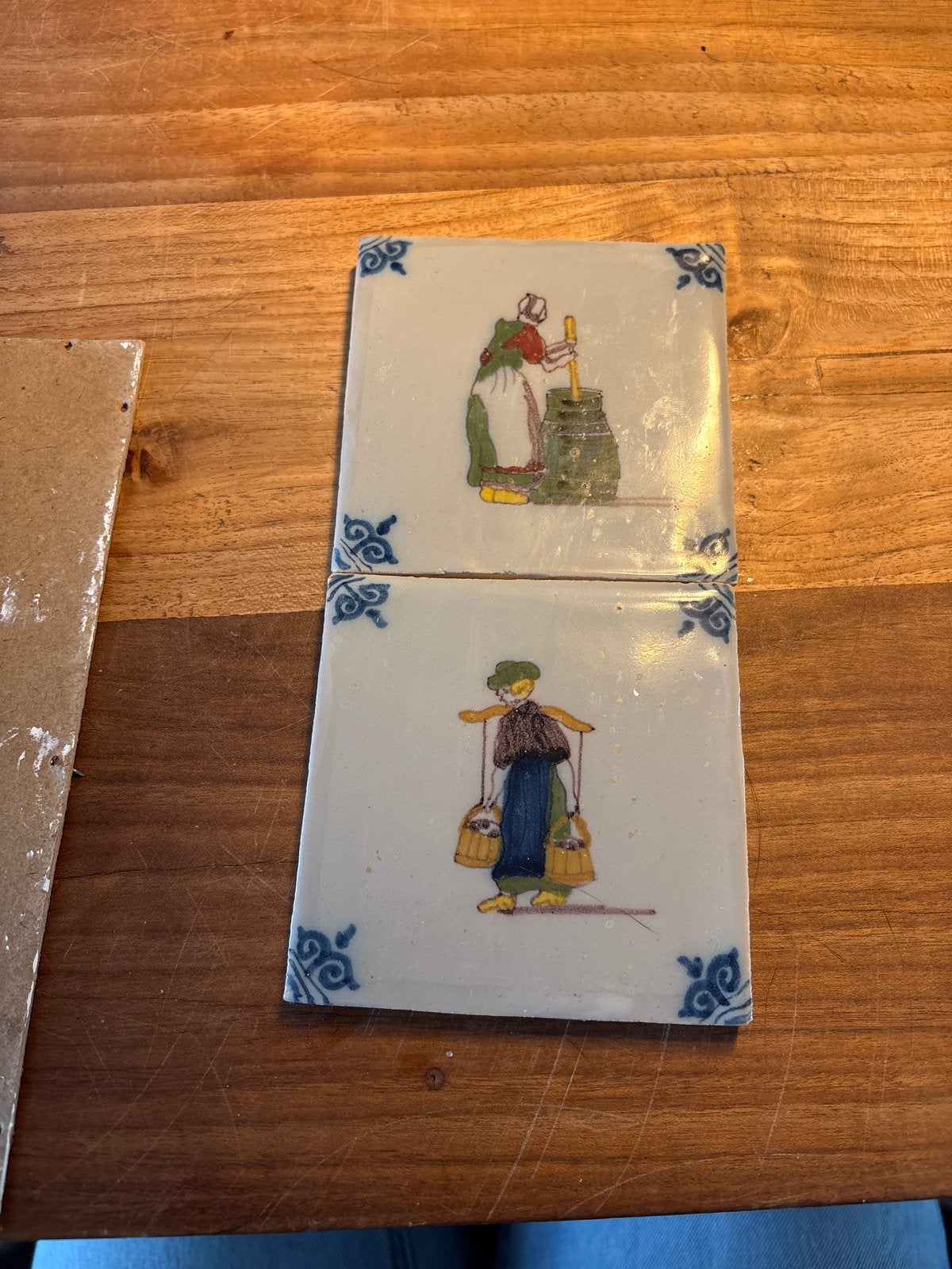 Delfts blauwe tegels met Hollandse taferelen in lijst, Antiek en Kunst, Antiek | Wandborden en Tegels, Ophalen of Verzenden