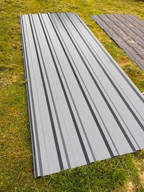Trapeziumplaat / dakplaat & Dakpanplaat, Zwart, Nieuw, Minder dan 5 m², Metaal