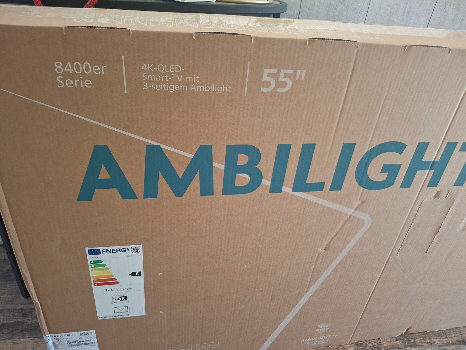 Nieuwe Philips 55inch 4k oled tv, Ophalen, Philips, QLED, 50 Hz