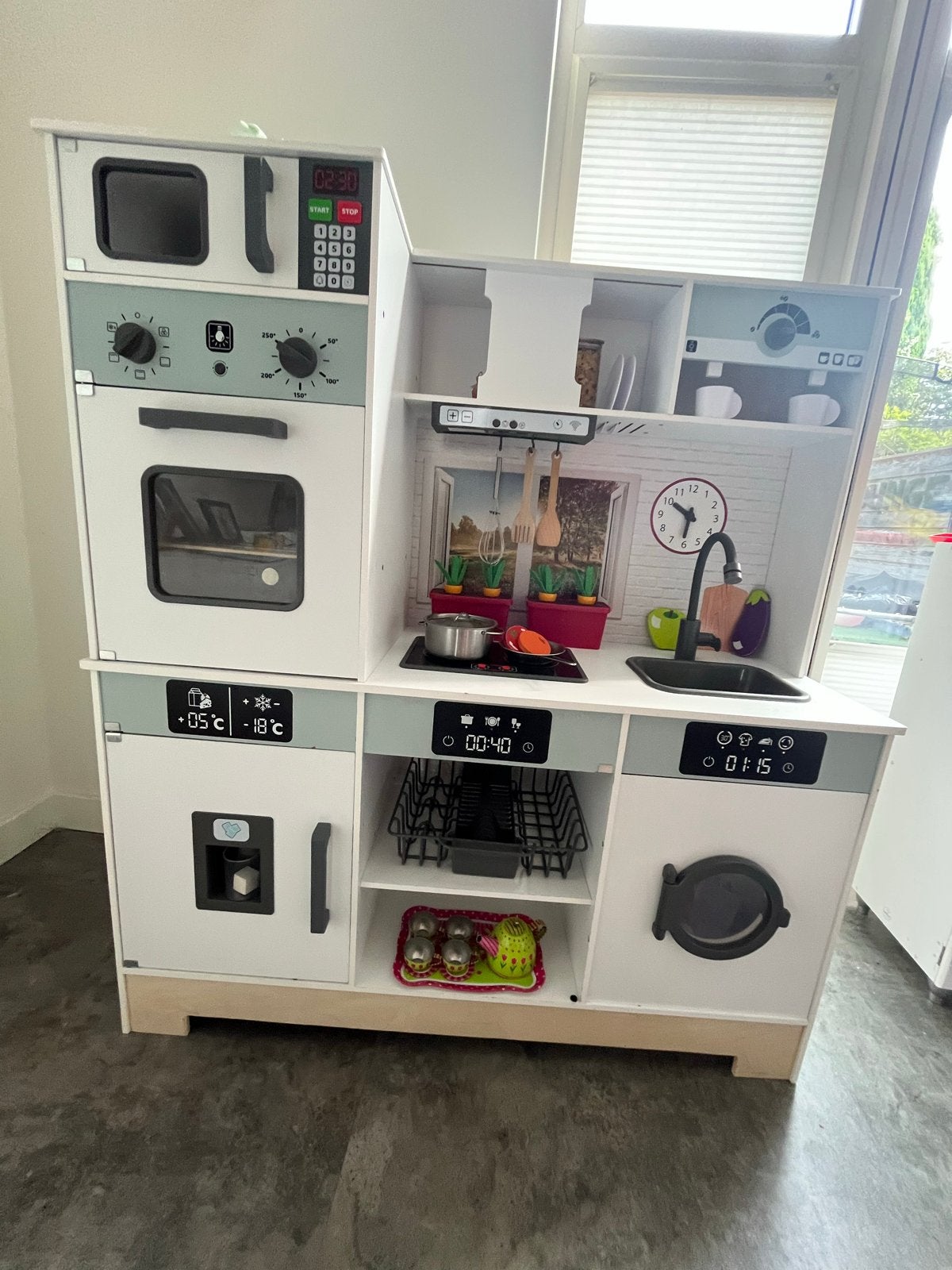 Speelkeuken met Licht, Geluid en Accessoires, Ophalen, Gebruikt, Jongen of Meisje