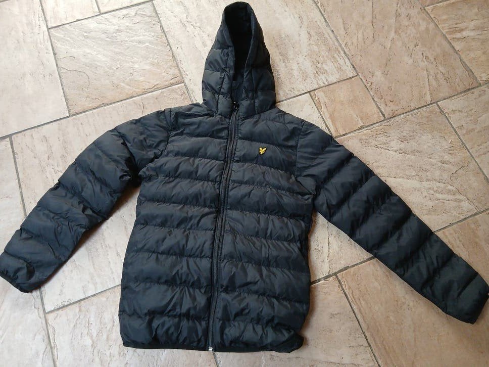 Lyle & Scott Jas - Zwarte Gewatteerde Jas, Ophalen of Verzenden, Zo goed als nieuw