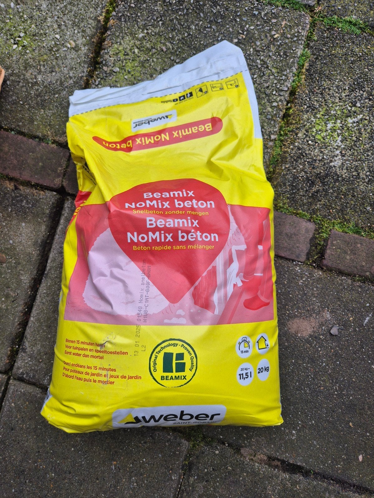 Nieuw Beamix NoMix beton, Doe-het-zelf en Verbouw, Metselstenen, Ophalen, Nieuw, Beton