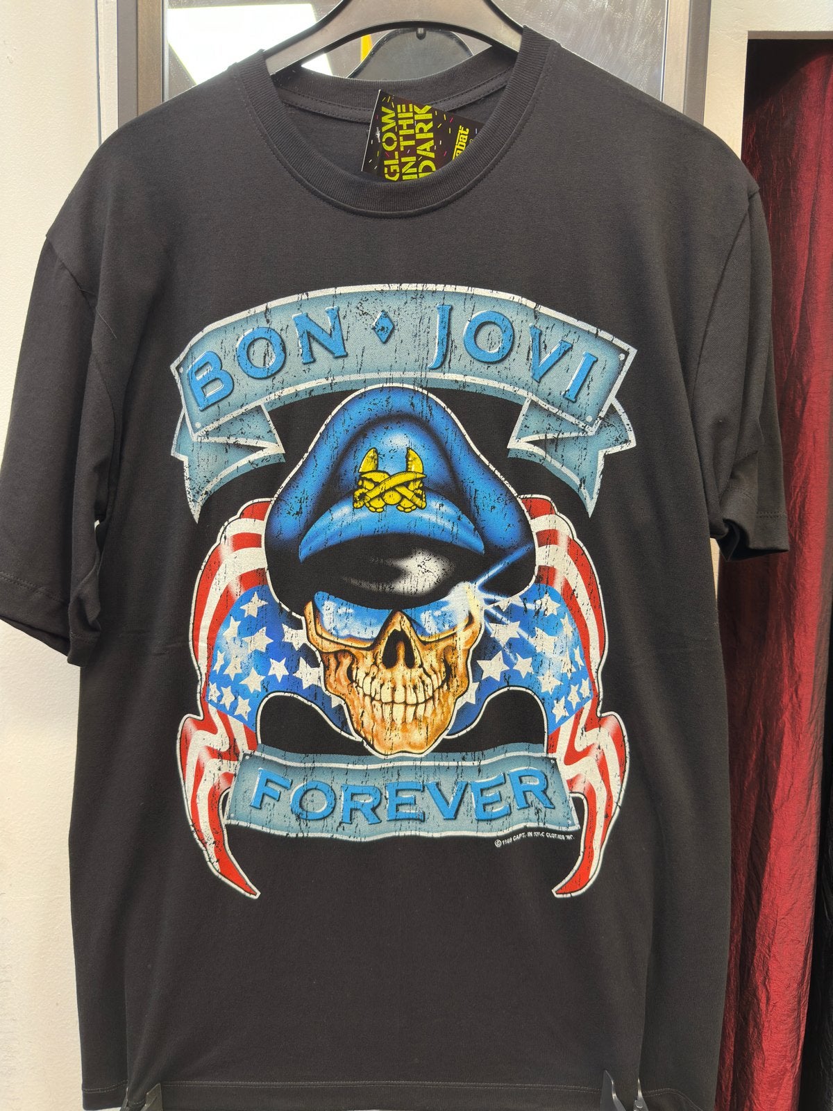 Bon jovi t-shirt maat xl glow in the dark, Ophalen of Verzenden, Nieuw, Maat 56/58 (XL), Zwart