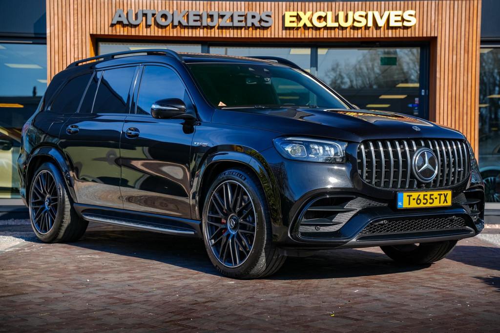 Mercedes-Benz GLS AMG 63 4MATIC+ Premium Plus V8 612PK 7 per, Auto's, Gebruikt, 7 stoelen, Zwart, Leder