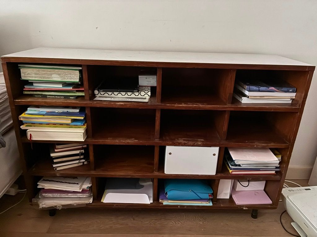 planken / houten kluisje / shelves, Ophalen, Gebruikt