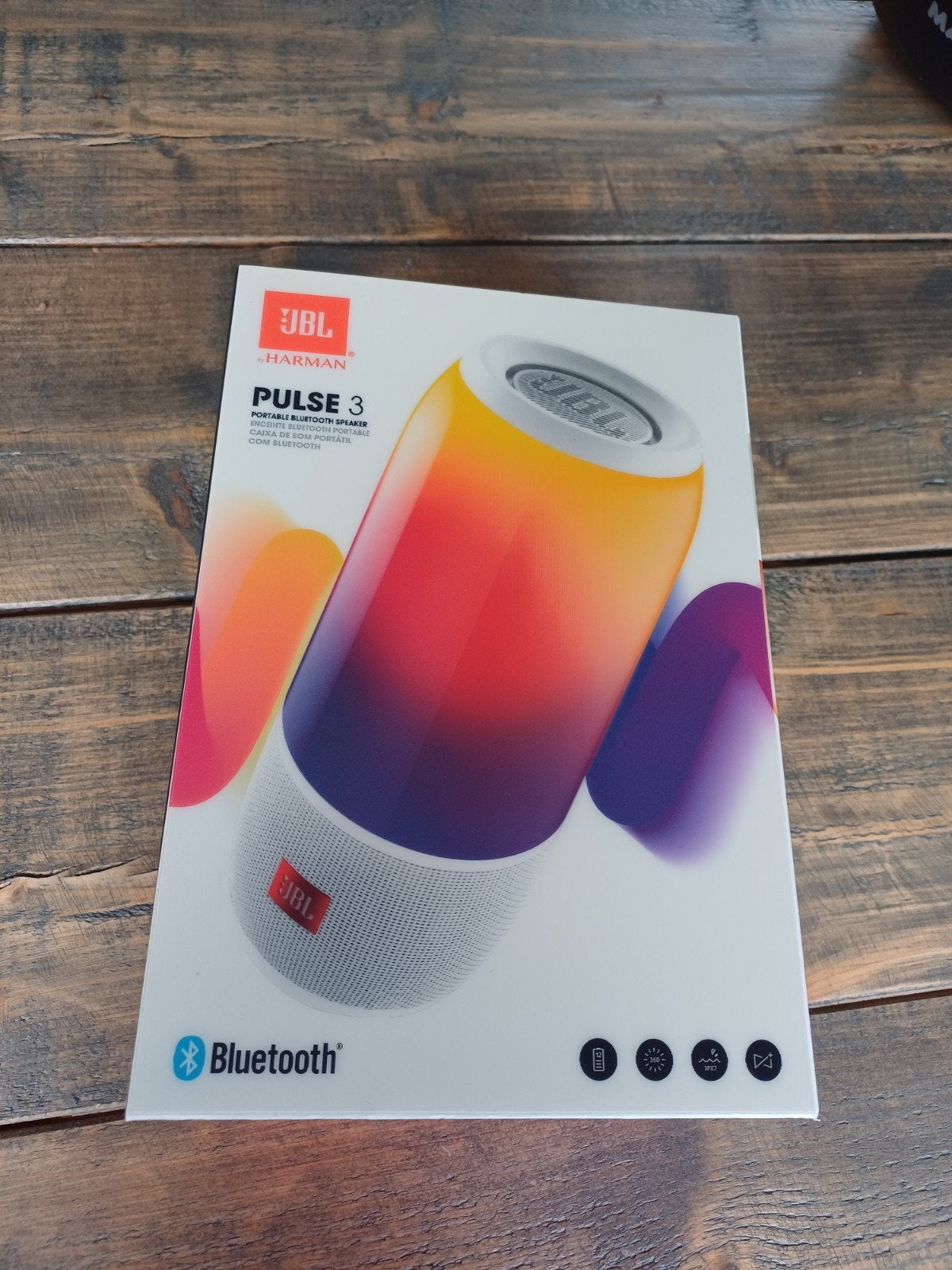 JBL Pulse 3 Wit Draagbare Bluetooth Speaker met Lichtshow, Audio, Tv en Foto, Luidsprekers, JBL, Bluetooth, Ophalen of Verzenden