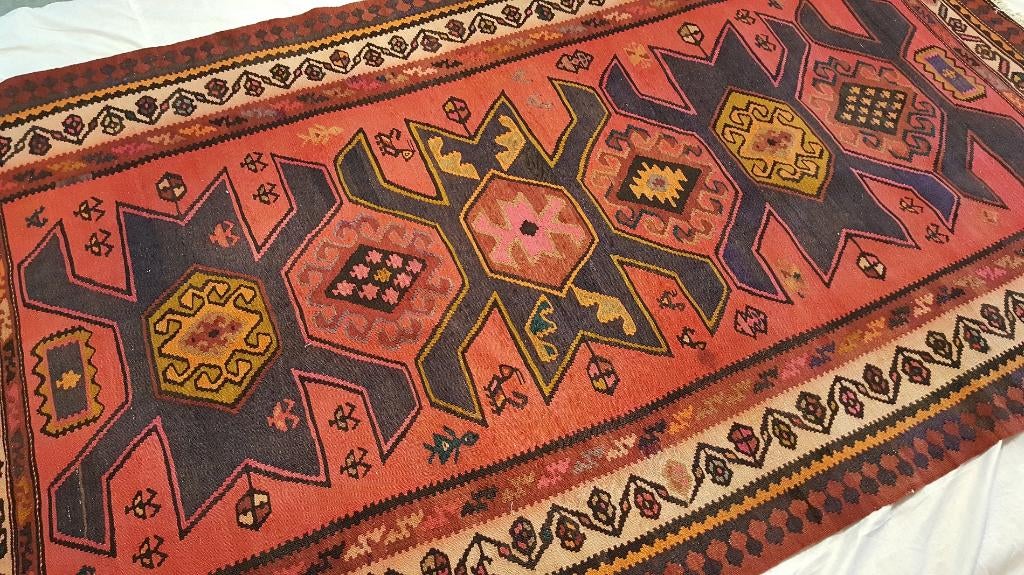 Perzisch tapijt Ardabil kelim 294 x 172/kleed/Loper/Oosterse, Www.simatapijten.nl, 150 tot 200 cm, 200 cm of meer, Ophalen of Verzenden
