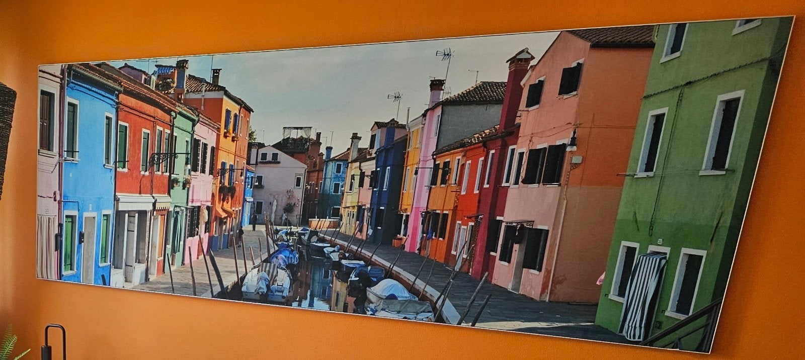 Wallstars Colorful Burano panorama 240 bij 80 cm, Ophalen