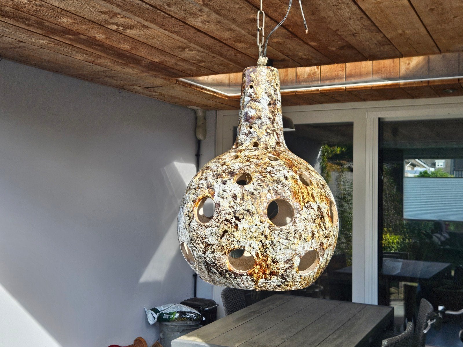 mooie vintage fat lava lamp, Huis en Inrichting, Ophalen, Gebruikt, E27 (groot), Steen/keramiek
