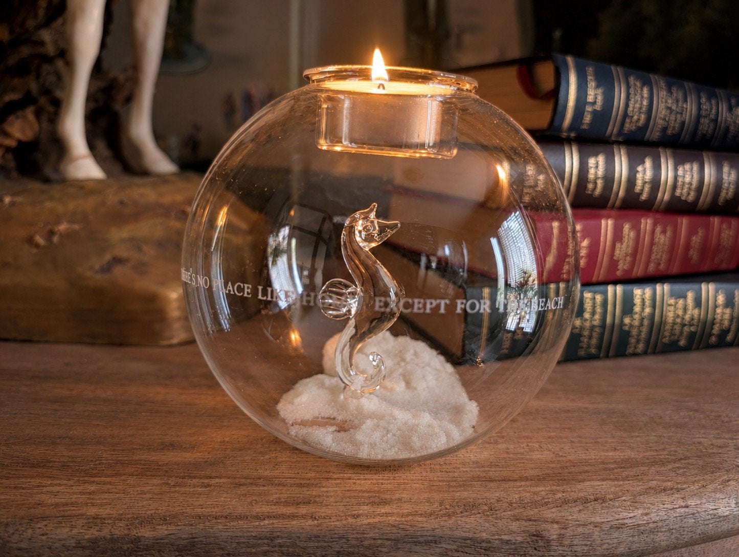 Rivièra Maison Seahorse waxinelichthouder, 10 cm, Waxinelichthouder, Rivièra Maison, Ophalen of Verzenden