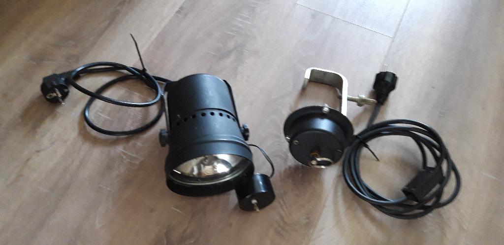 PAR36 puntspot + motor + spiegelbol motor, Muziek en Instrumenten, Licht en Laser, Ophalen of Verzenden, Zo goed als nieuw, Licht