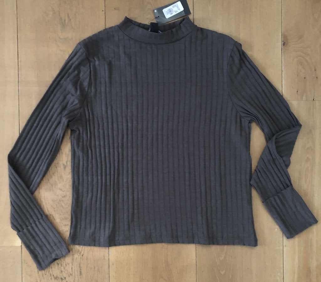 Nog nieuw Primark longsleeve /top charcoal mt M 40/42, Kleding | Dames, Maat 38/40 (M), Overige kleuren, Primark, Nieuw
