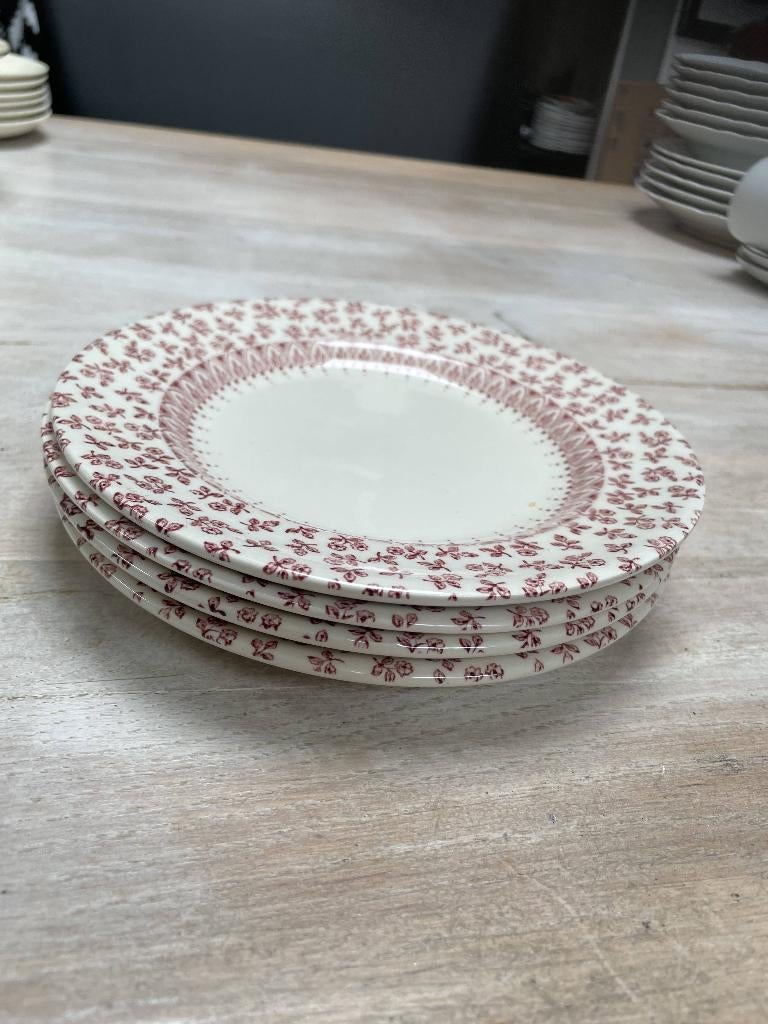 4 English Ironstone Tableware (EIT) borden, Ophalen of Verzenden, Zo goed als nieuw, Bord(en), Overige stijlen