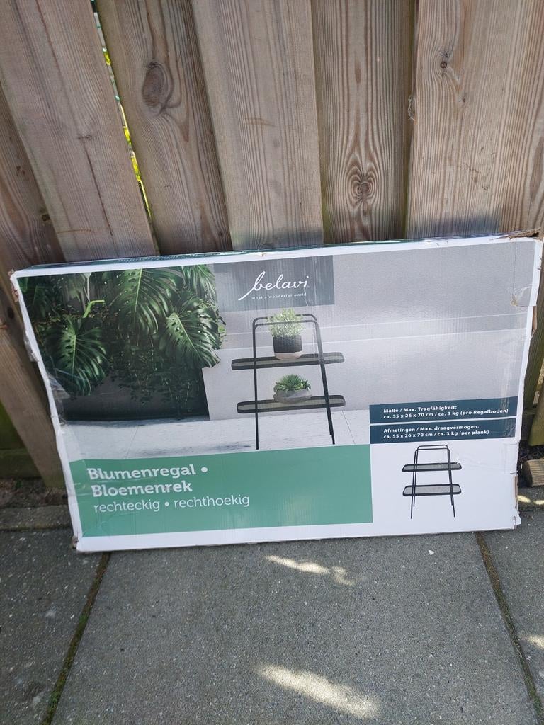 Belavi Bloemenrek - Nieuw in doos, Ophalen, Minder dan 60 cm, Nieuw, Metaal
