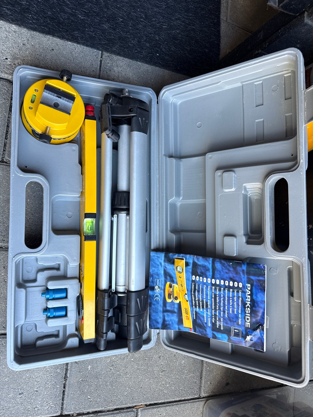 PARKSIDE Laser-waterpas met statief - LASER 670, Ophalen, Gebruikt, Licht