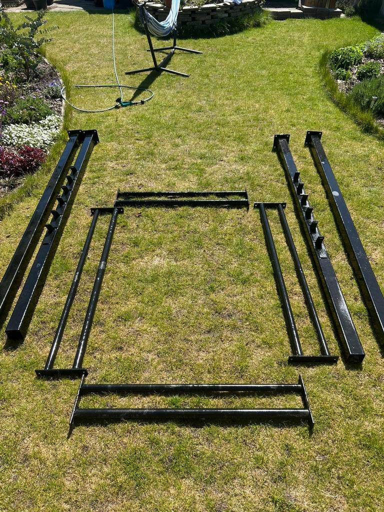Crossfit rek met beugels voor squats, Ophalen, Zo goed als nieuw, Oprekstang