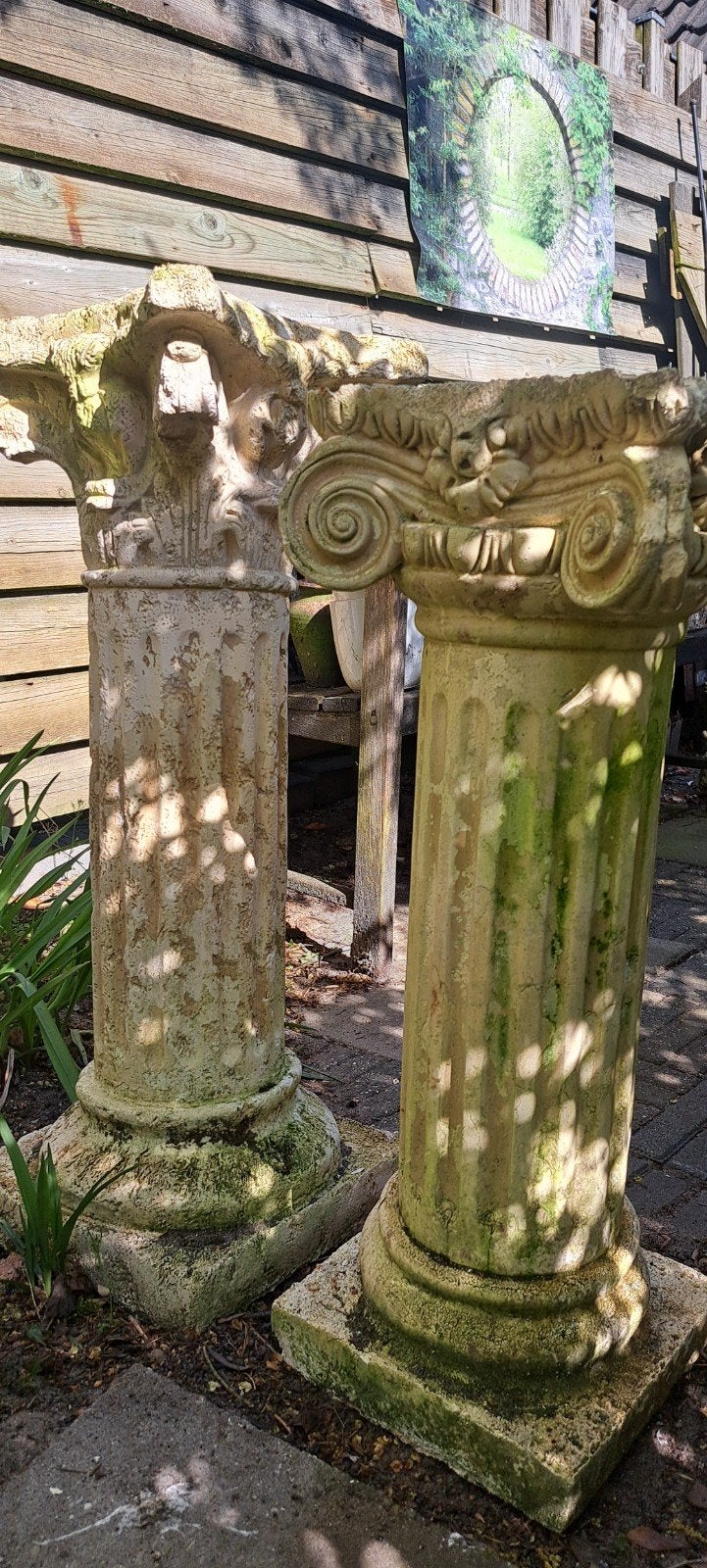 Decoratieve pilaren voor tuin, Ophalen, Gebruikt, Beton, Abstract beeld