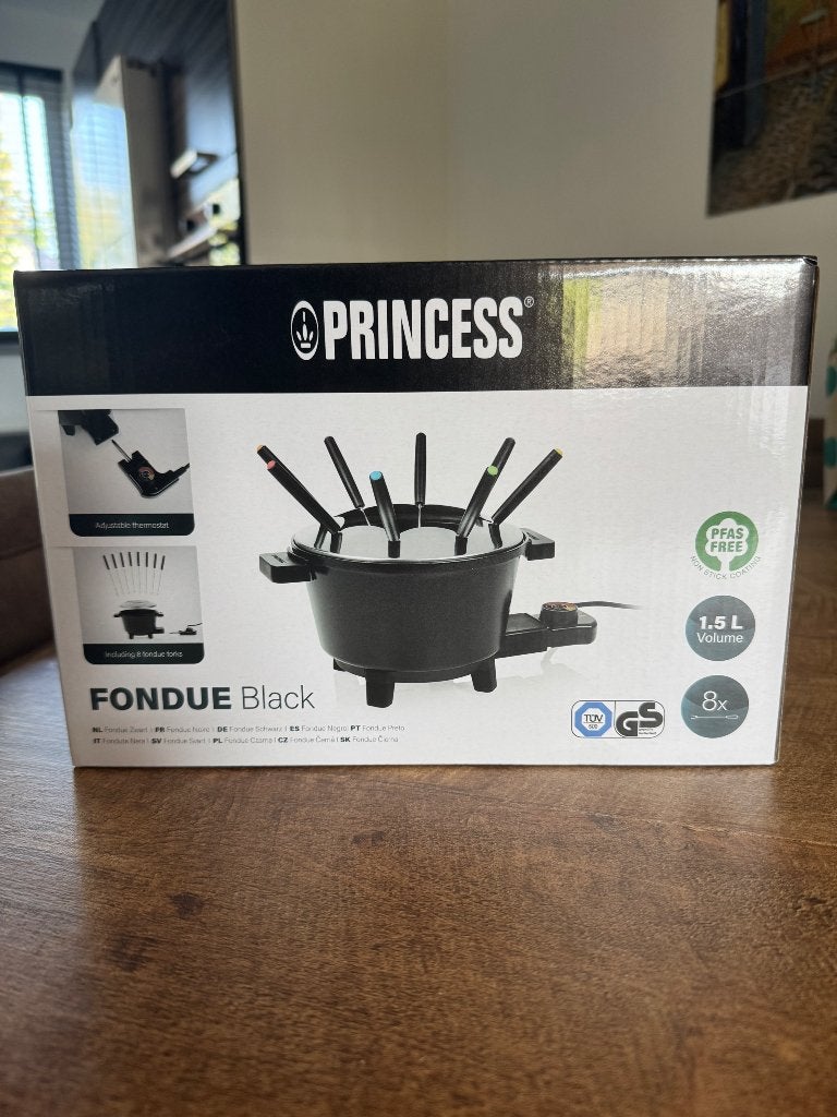 Princess fondue 8p, Ophalen of Verzenden, Nieuw, Elektrisch, Fondueset
