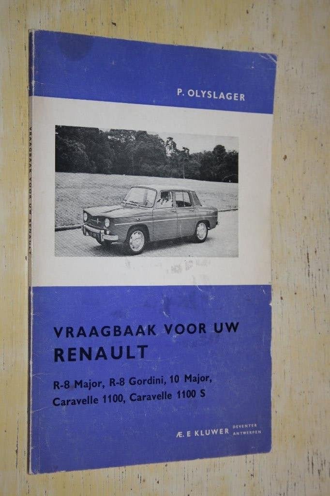 Vraagbaak voor uw Renault R-8 Major Gordini Caravelle 1100 S, Ophalen of Verzenden