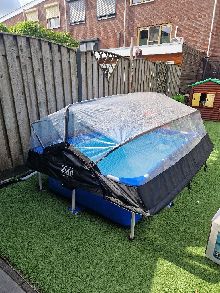 EXIT zwembadoverkapping evt. met zwembad, Tuin en Terras, Zwembaden, Gebruikt, Opzetzwembad, Minder dan 80 cm, 200 tot 400 cm