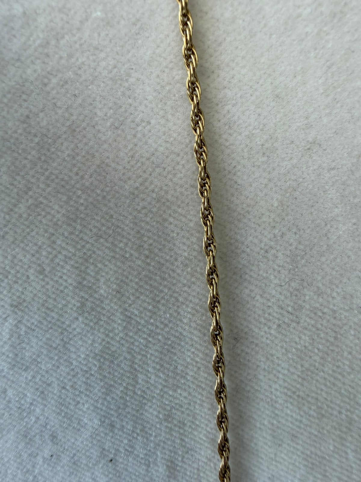 Mooie gouden 18karaats rope ketting, Ophalen, Zo goed als nieuw, Goud
