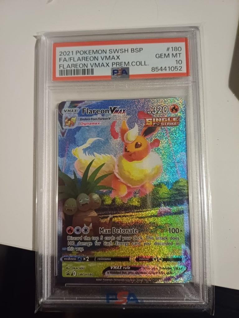 Flareon VMax PSA10 #180, Ophalen of Verzenden, Nieuw, Losse kaart
