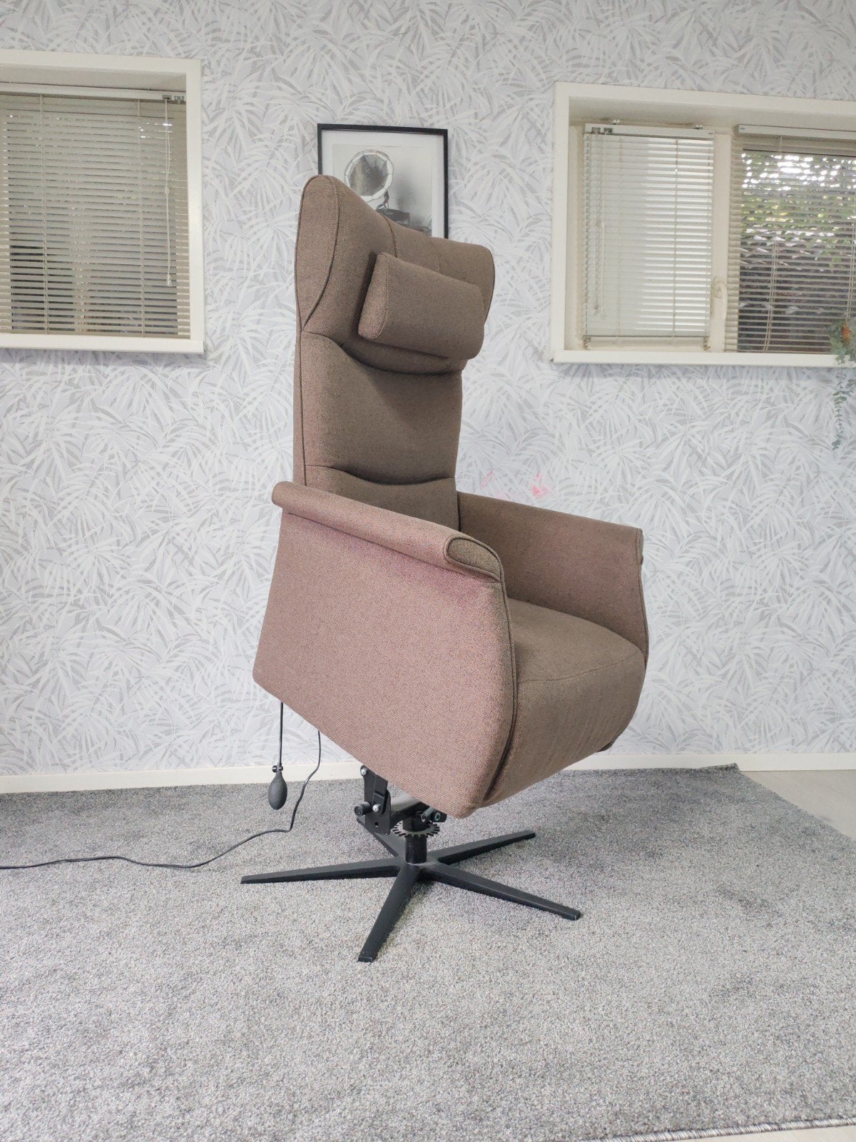 Prominent Wilson sta op stoel relax fauteuil met garantie, Prominent, Ophalen of Verzenden, Zo goed als nieuw, Stof