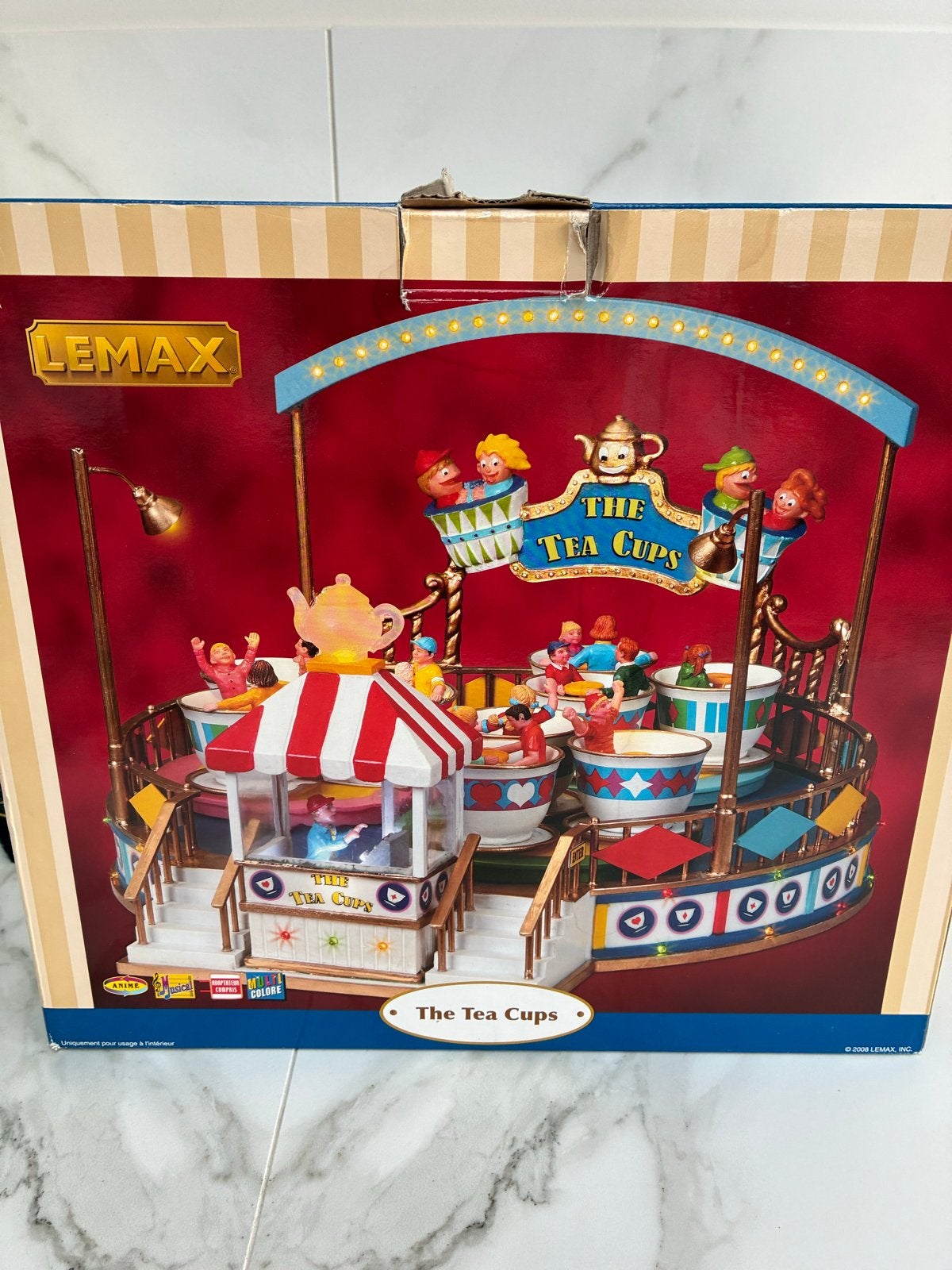 Lemax The Tea Cups - Kerstdorp Kermisattractie, Ophalen, Zo goed als nieuw