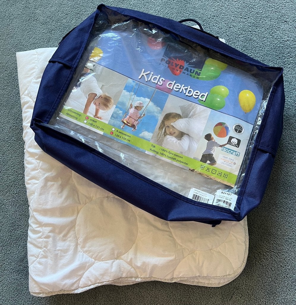 kinderdekbed, Overige merken, Jongetje of Meisje, Wit, Dekbedovertrek