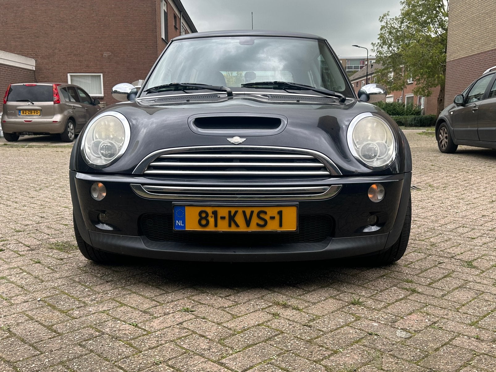 Mini Cooper S 2006 (152.545 km), Auto's, Voorwielaandrijving, 4 cilinders, 4 stoelen, Zwart