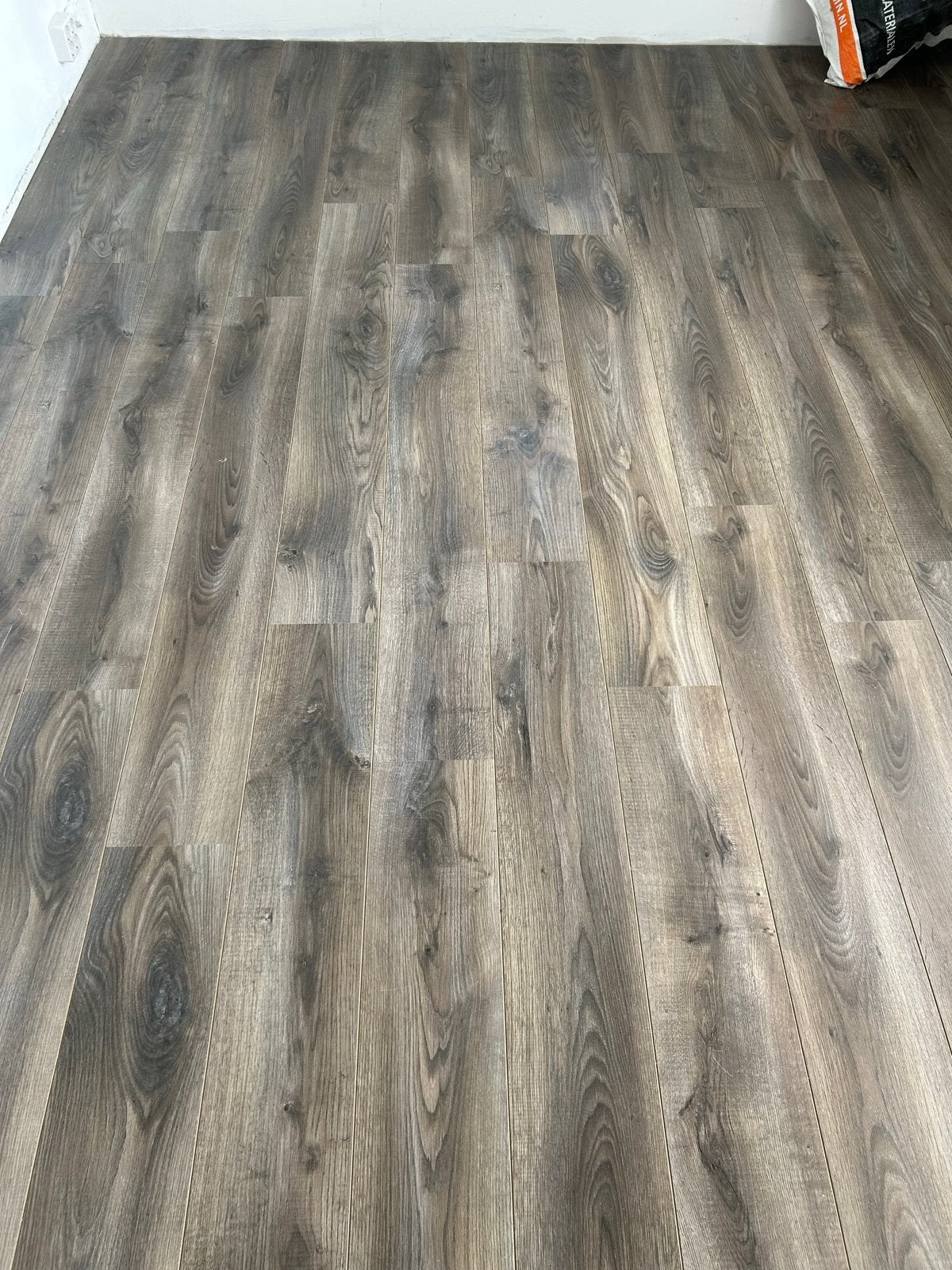 Laminaat vloer 10-12m2, Huis en Inrichting, Stoffering | Vloerbedekking, Ophalen, Zo goed als nieuw, Grijs, 10 tot 25 m²