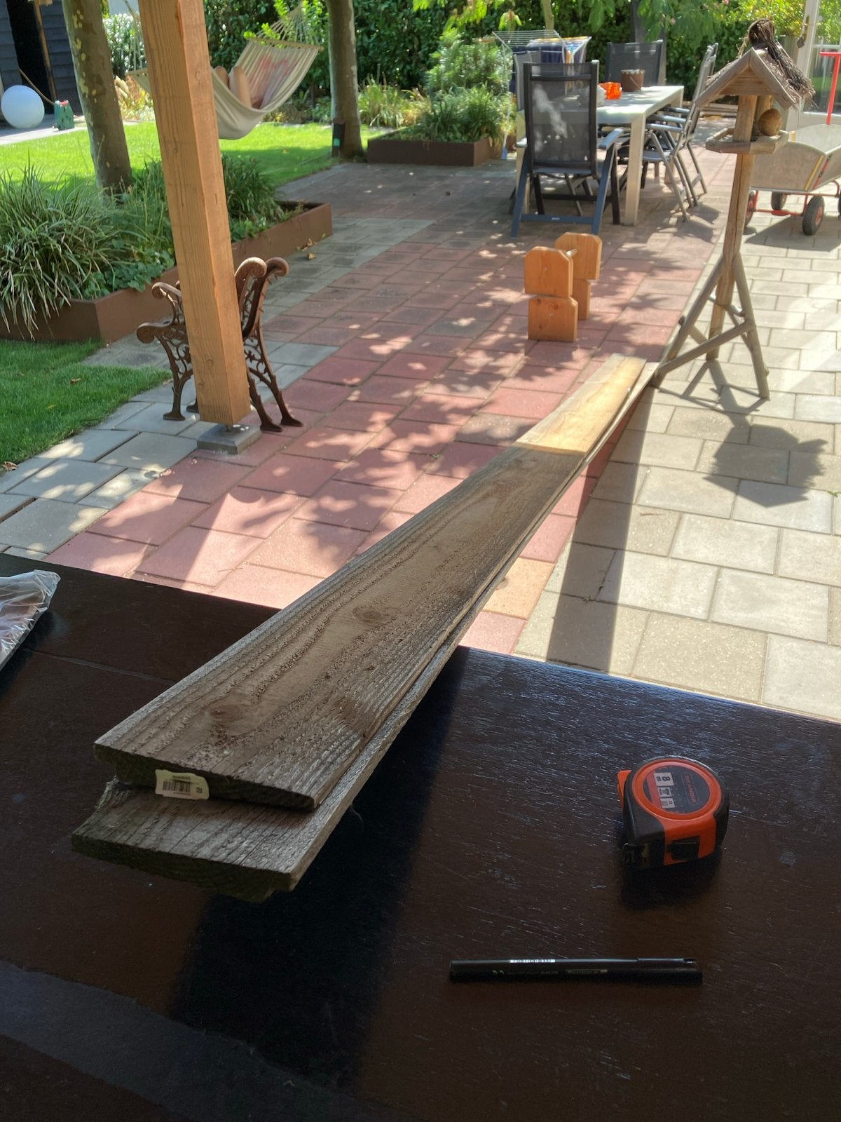 Zweeds rabat planken 400x15,5 cm (werkende breedte 14cm), Ophalen, Gebruikt, Minder dan 25 mm, Plank
