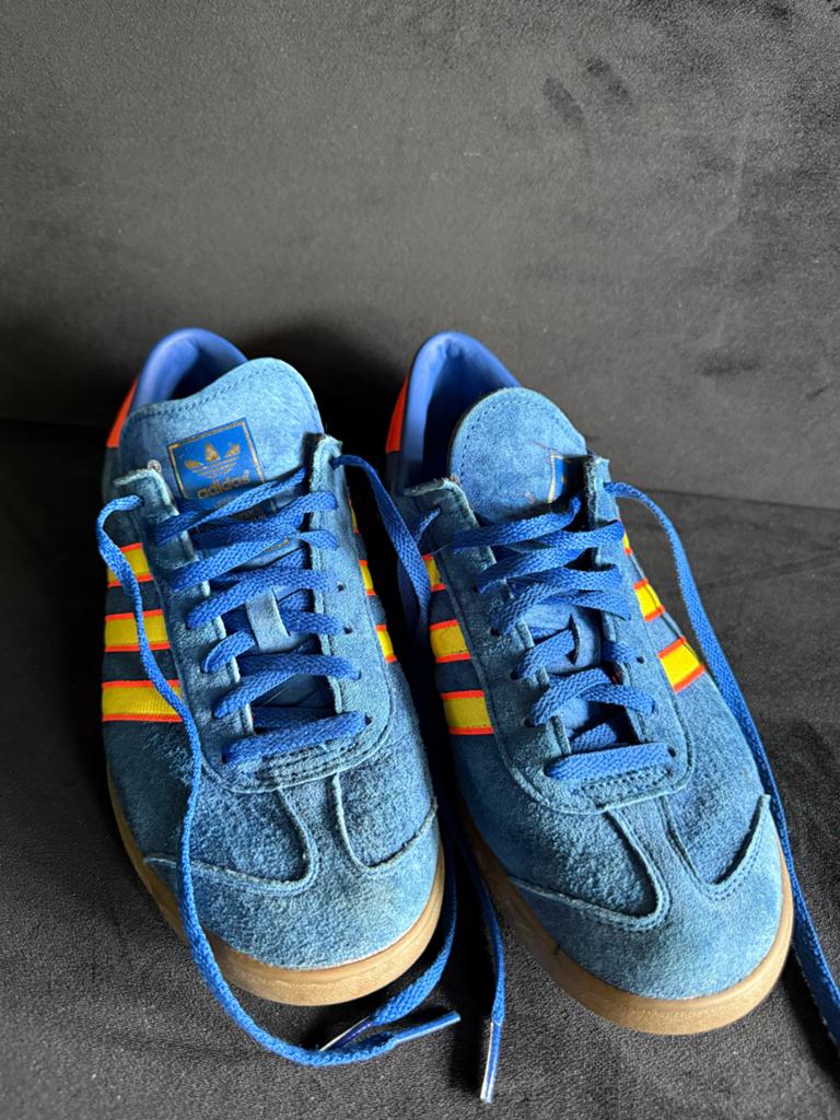 Adidas Hamburg sneakers - original -  Maat UK 9, Kleding | Heren, Schoenen, Verzenden, Zo goed als nieuw, Blauw, Sneakers of Gympen