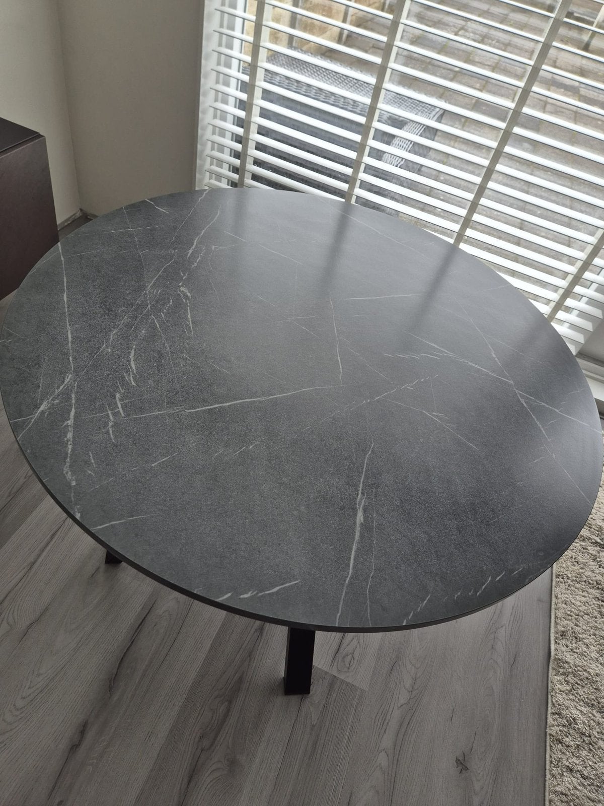 Eettafel en stoelen, Ophalen of Verzenden, Zo goed als nieuw, Rechthoekig, 50 tot 100 cm