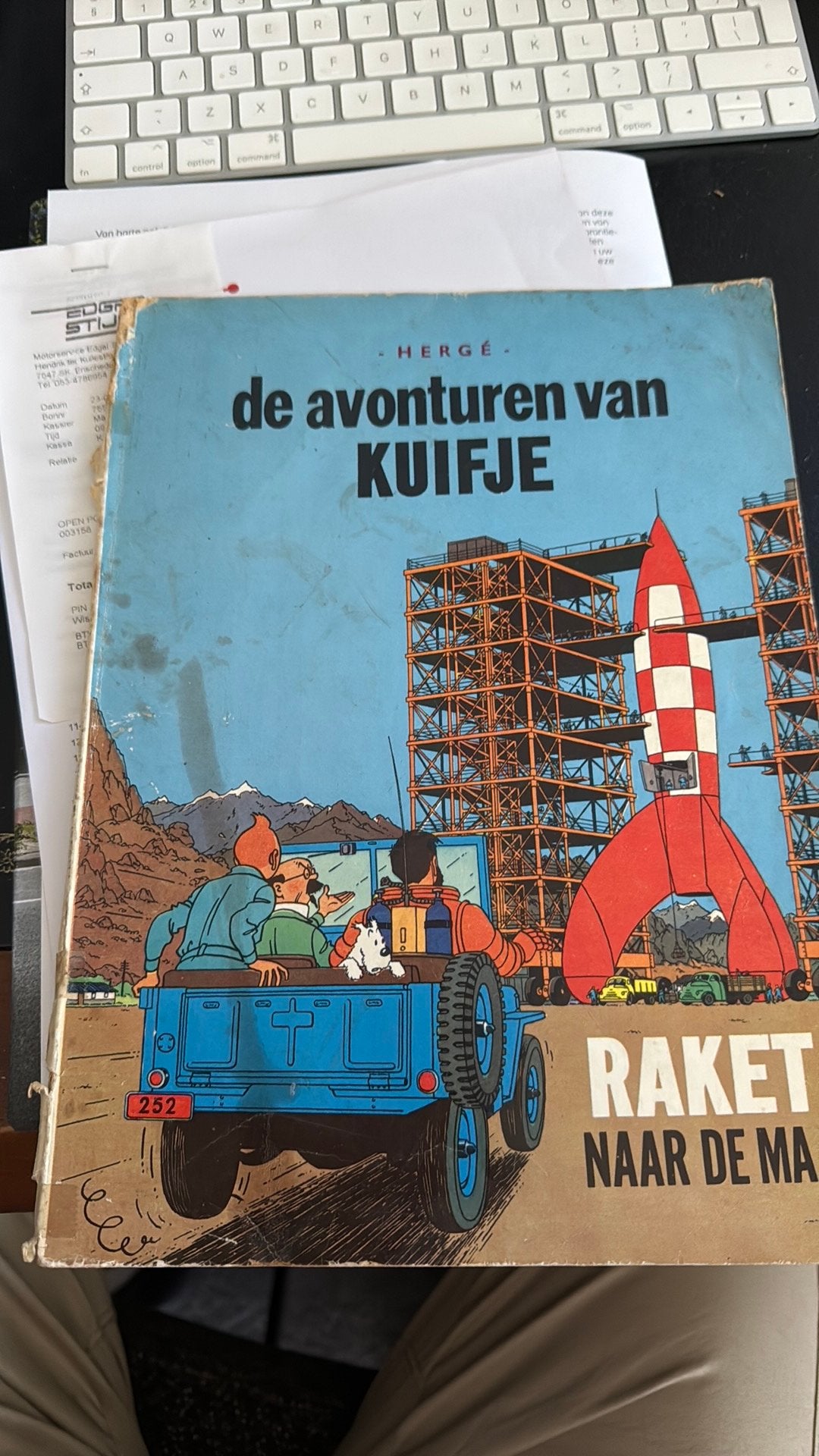 De avonturen van Kuifje “Raket naar de maan”, Ophalen of Verzenden, Gelezen