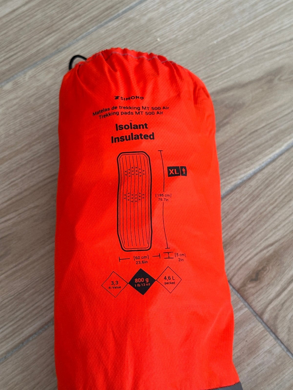 Simond Trekking Matras MT 500 Air XL - Geïsoleerd, Ophalen, Zo goed als nieuw, 1-persoons