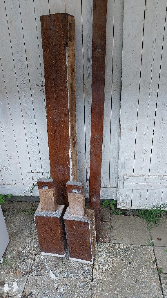 Houten bielzen gratis, Tuin en Terras, Ophalen, Gebruikt, Biels, 200 cm of meer