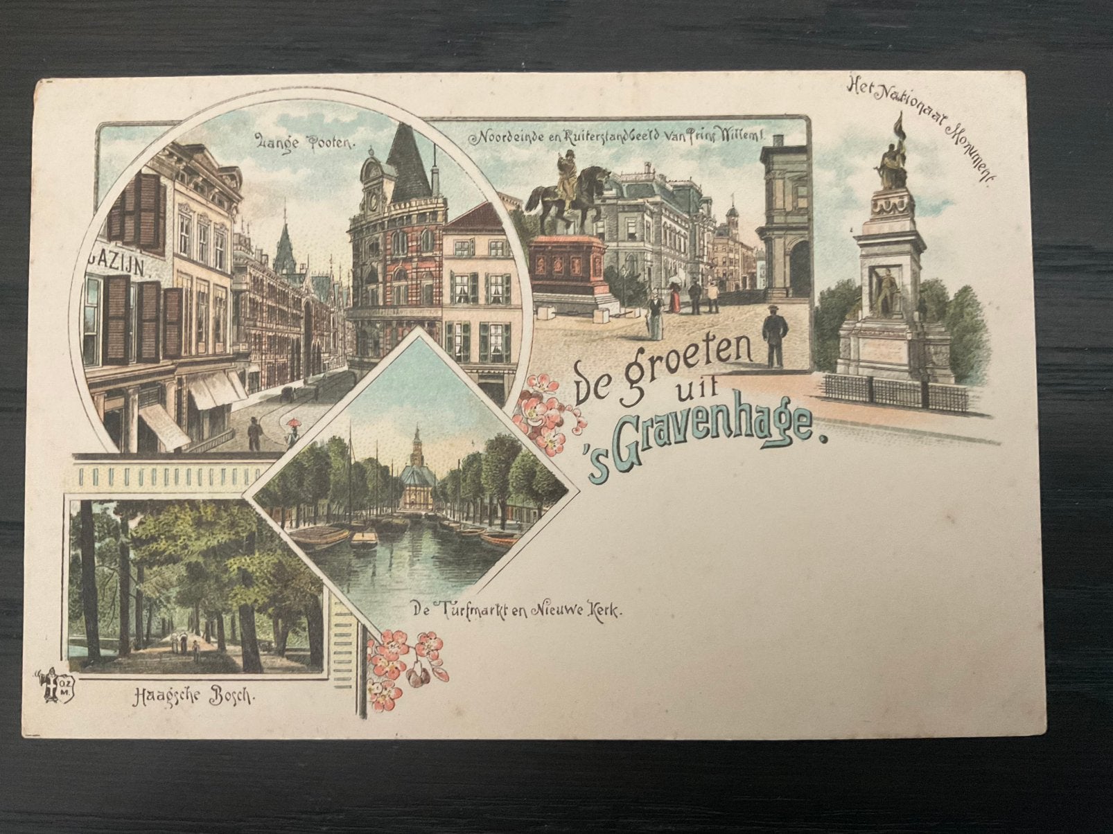 Den haag,litho ca 1900, Ophalen of Verzenden, Voor 1920, Zuid-Holland