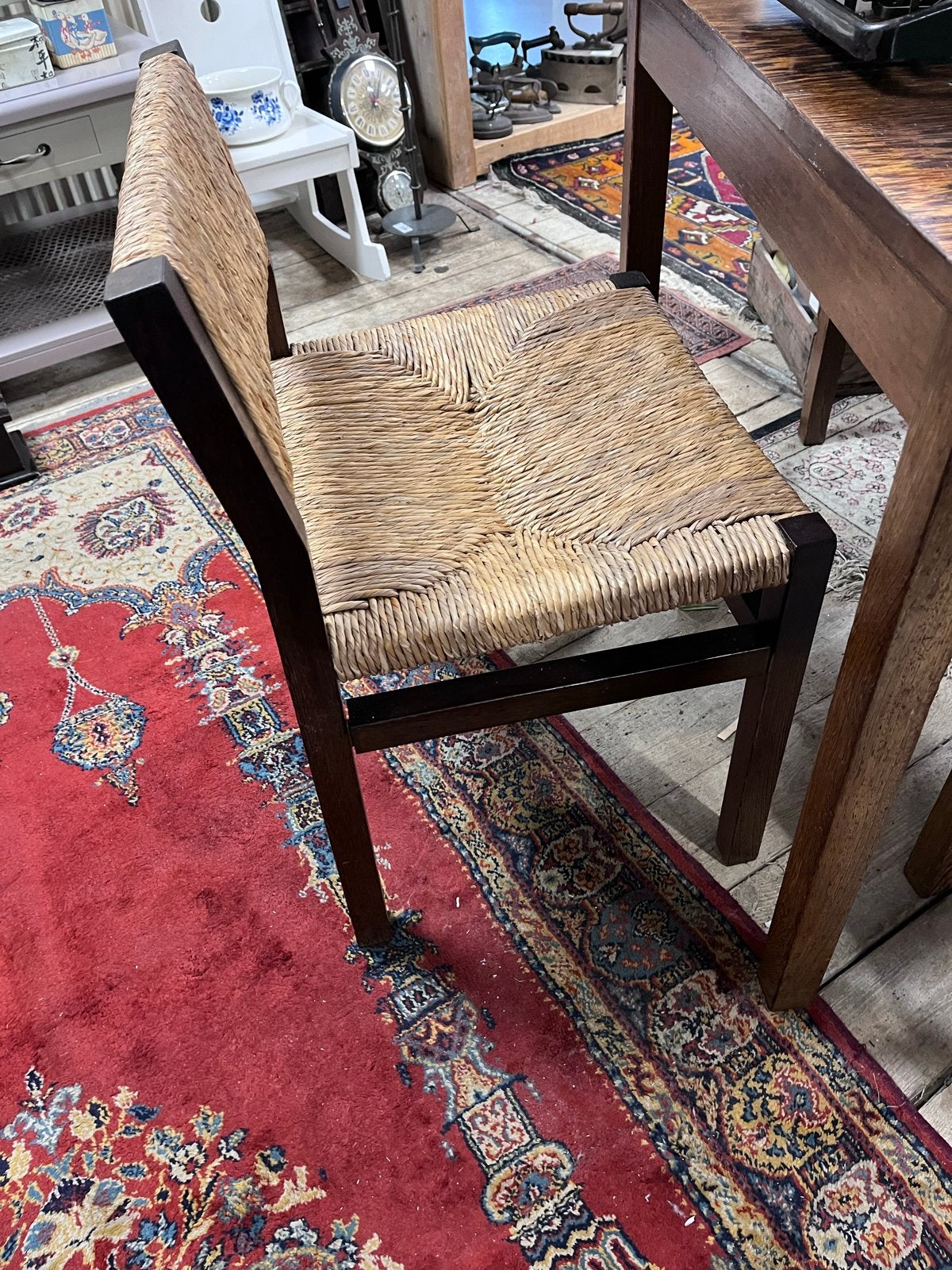 Zes Pastoe Martin Visser eetkamerstoelen, Huis en Inrichting, Stoelen, Ophalen, Gebruikt, Bruin, Vijf, Zes of meer stoelen