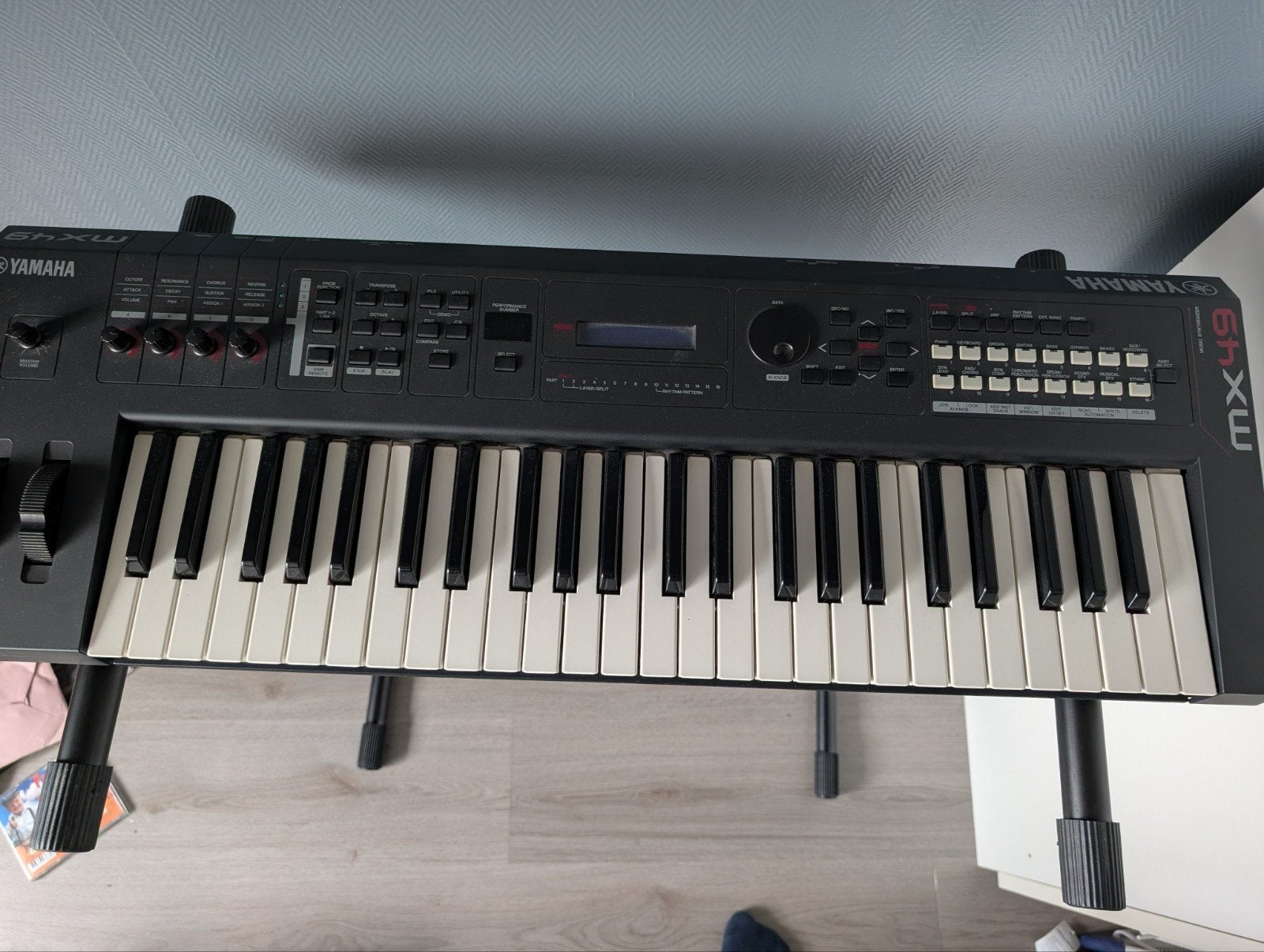Yamaha MX49 Synthesizer met draagtas, Met midi-aansluiting, Yamaha, Zo goed als nieuw, Ophalen
