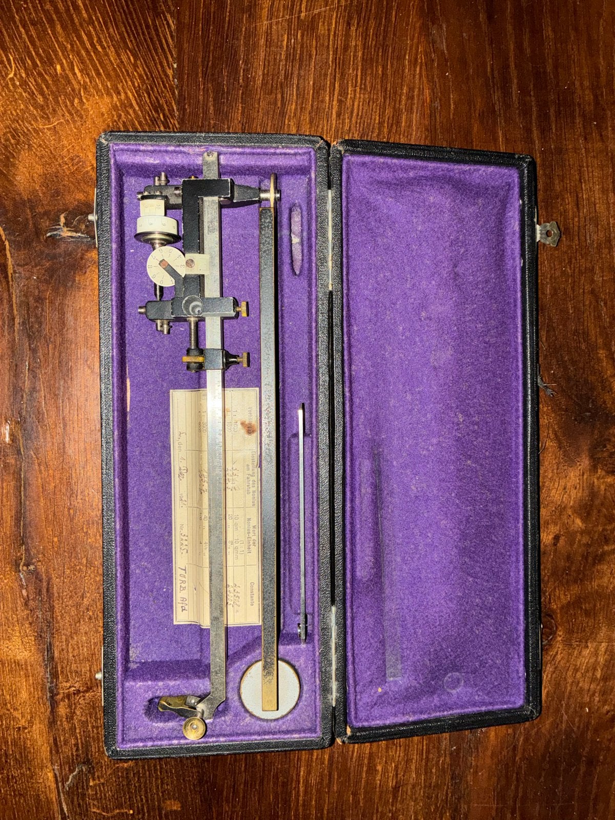 Antieke Planimeter in originele kist - Precisie-instrument, Antiek en Kunst, Ophalen of Verzenden