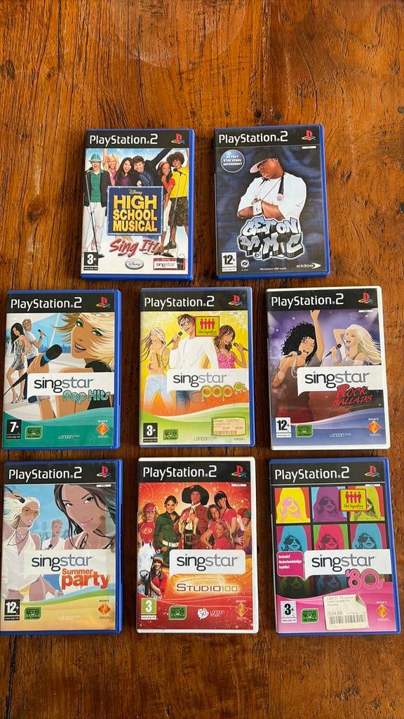 6 Singstar, 1 Sing it, 1 Get on Da Mic Spellen voor de Ps2, Spelcomputers en Games, Games | Sony PlayStation 2, Zo goed als nieuw