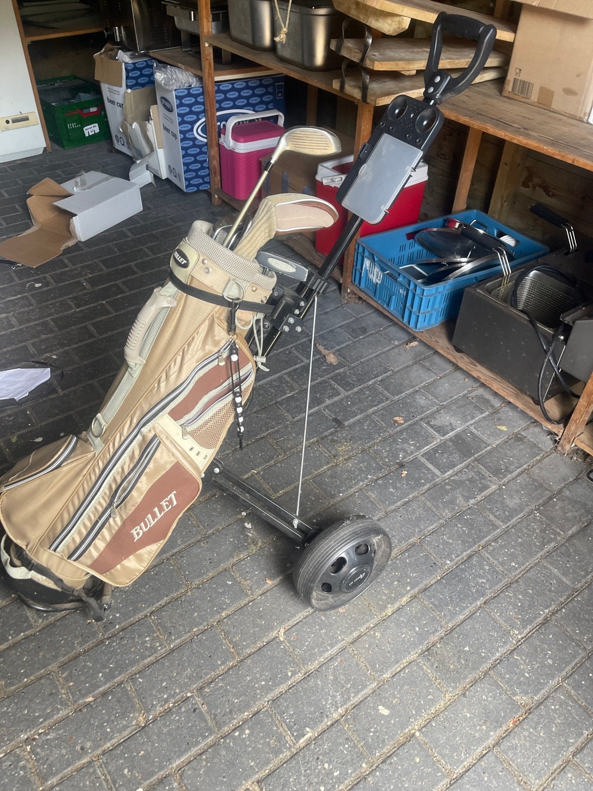 Golfset met tas en trolley - Bullet, Ophalen, Gebruikt, Set, Overige merken
