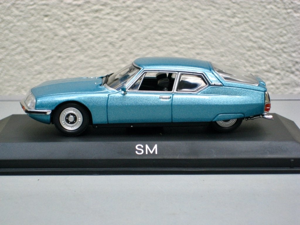 Citroen SM blauw  Norev 1:43, Ophalen of Verzenden, Nieuw, Auto, Norev