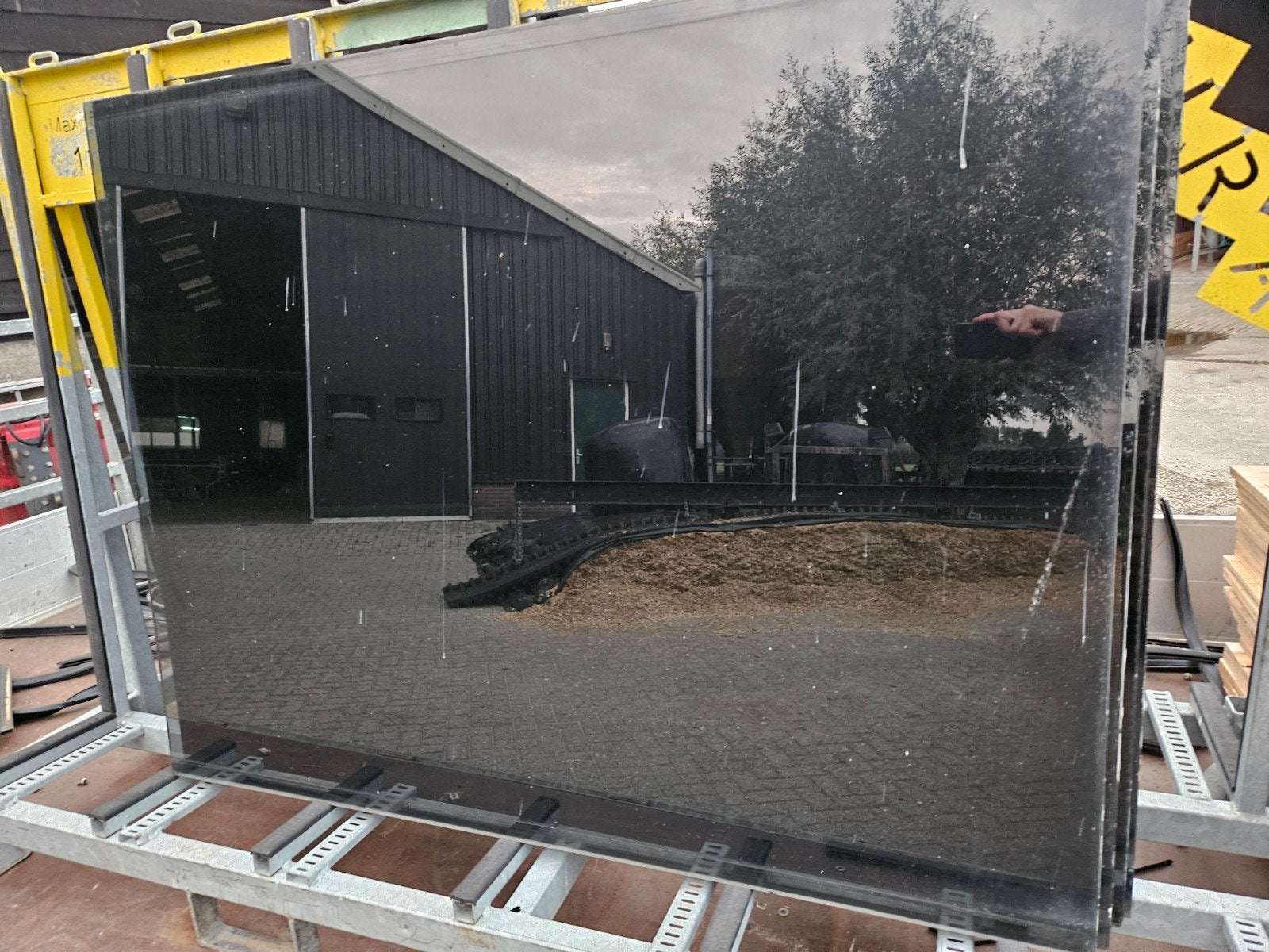 Gelaagd glas, Ophalen, Gebruikt, Glasplaat, 160 cm of meer