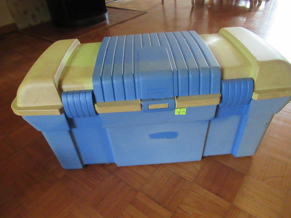 opbergkisten, Huis en Inrichting, Woonaccessoires | Kisten, Ophalen, Gebruikt, Grenenhout, Minder dan 50 cm